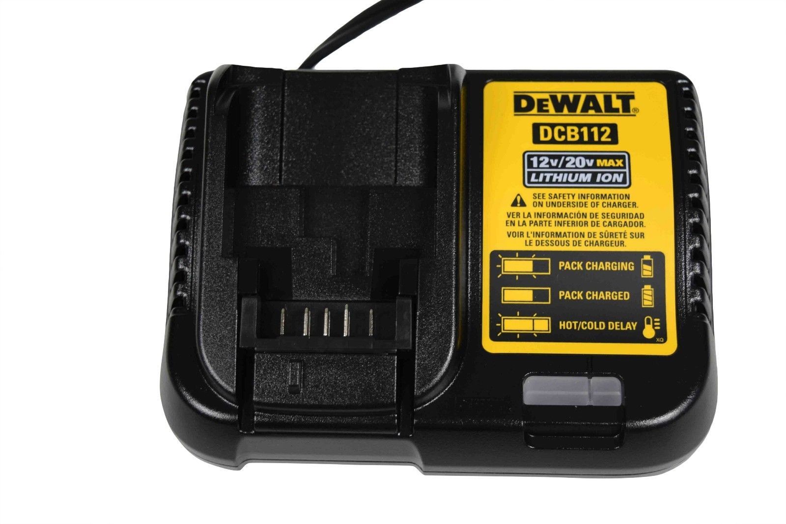 DeWALT Max 12V / 20V Lithium-Ion Battery Charger DCB112