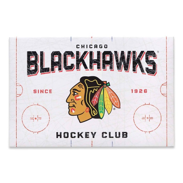 Nhl Chicago Blackhawks Rink Canvas