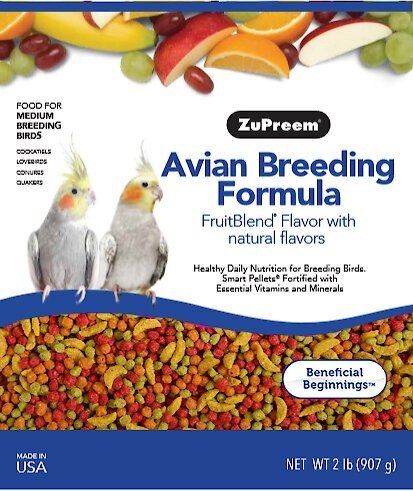 ZuPreem AvianBreeder FruitBlend with Natural Fruit Flavors Bird Food