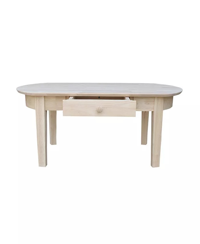 International Concepts Philips Oval Coffee Table