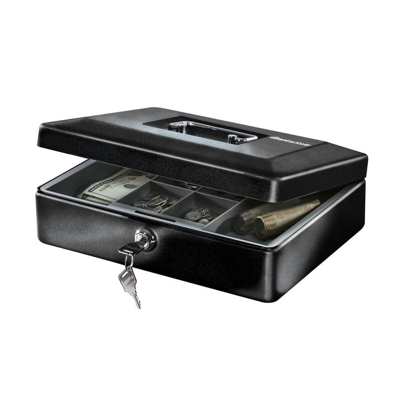 CASH BOX KEYED STEEL BLK