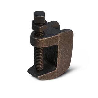 The Plumber's Choice Wide Mouth Beam Clamp for 12 in. Threaded Rod in Uncoated Steel 12CLBWB