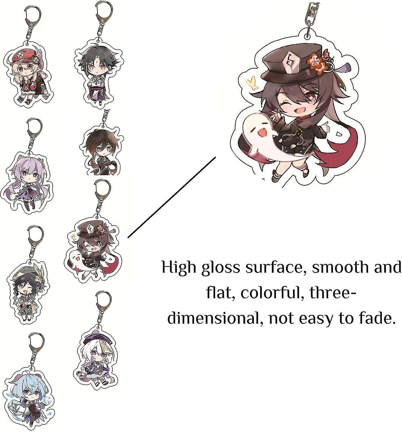 Genshin Impact Mirror Acrylic Stand Figure And Keychain Peripheral Ornaments Collections，daily Life，