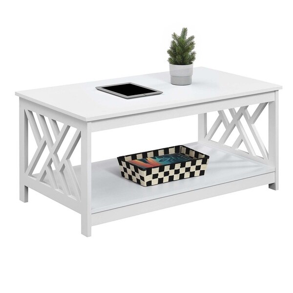 Titan Coffee Table with Shelfand#44