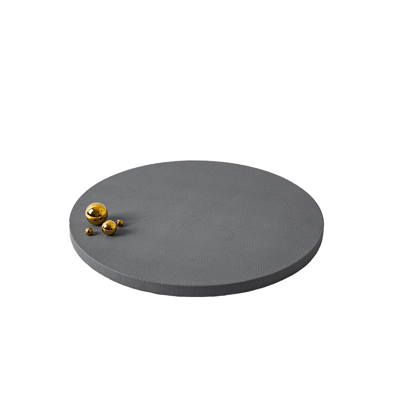 Grey Round & Metal Ball Tray Fb-Pg2007B