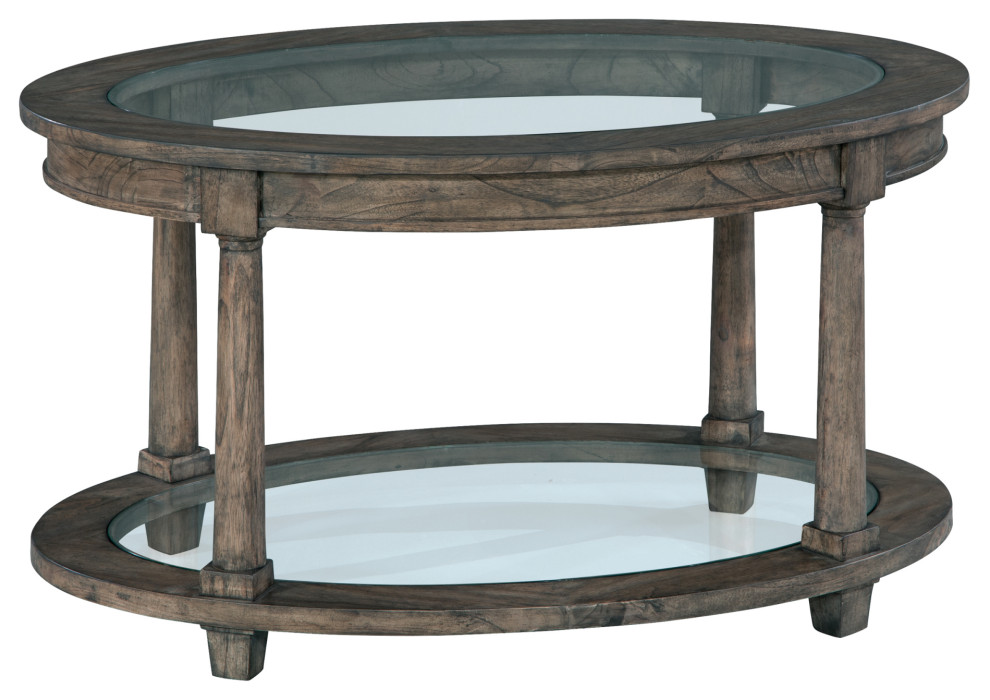 Cliffwood Oval Coffee Table   Traditional   Coffee Tables   by Buildcom  Houzz