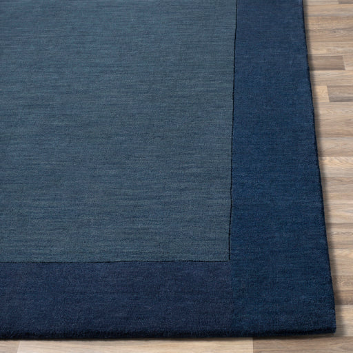 Mystique Wool Border Navy Rug