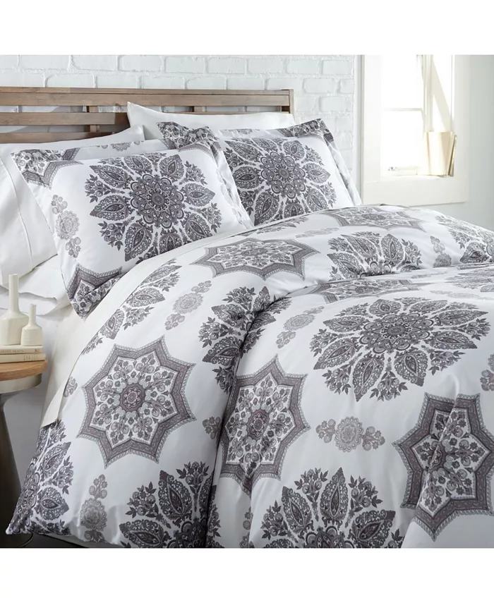 Southshore Fine Linens Infinity Reversible Duvet Cover and Sham Set， Twin