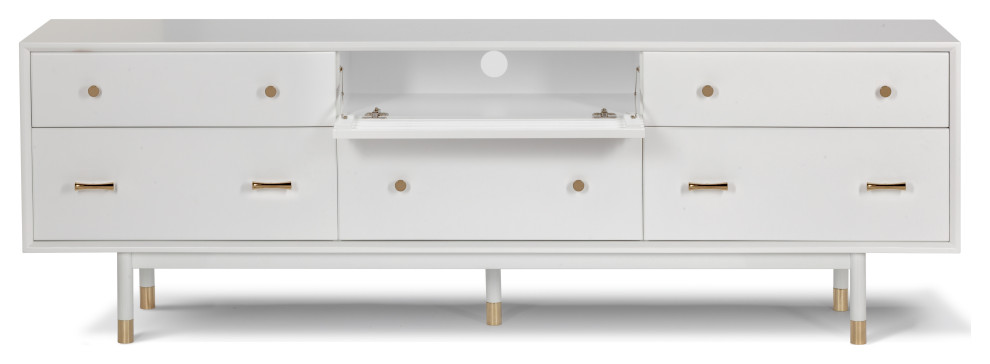 Lala Low TV Stand   Midcentury   Entertainment Centers And Tv Stands   by LIEVO  Houzz