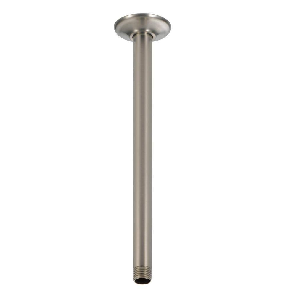 Delta 14 in. Ceiling Mount Shower Arm and Flange in Stainless U4998-SS