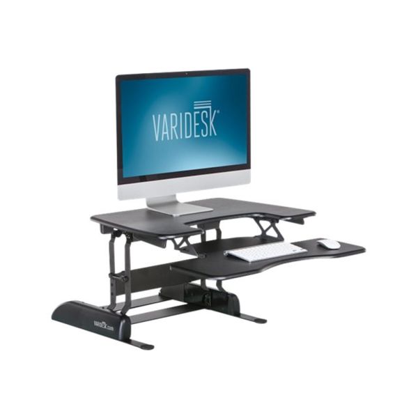 VariDesk ProPlus Manual Standing Desk Converter， 30”W， Black