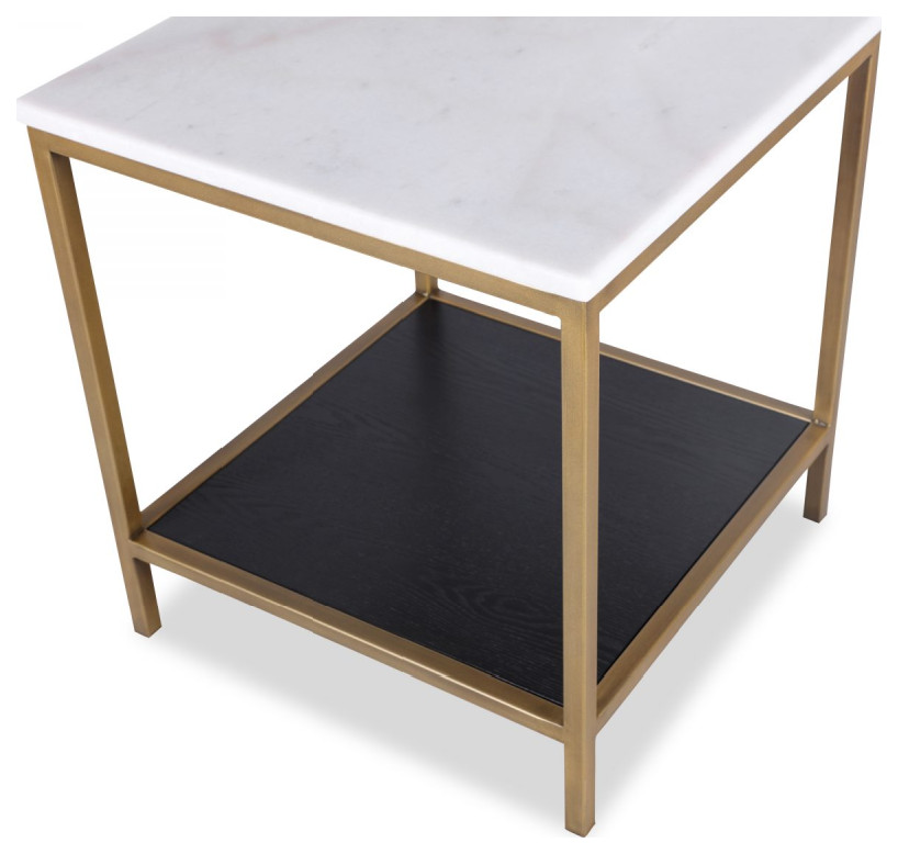 Square Marble Side Table  Liang  ampEimil Max   Contemporary   Side Tables And End Tables   by Oroa   Distinctive Furniture  Houzz