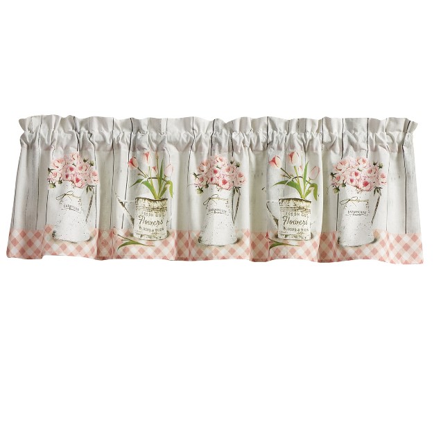 Park Designs Farmhouse Peonies Valance 60 X 14