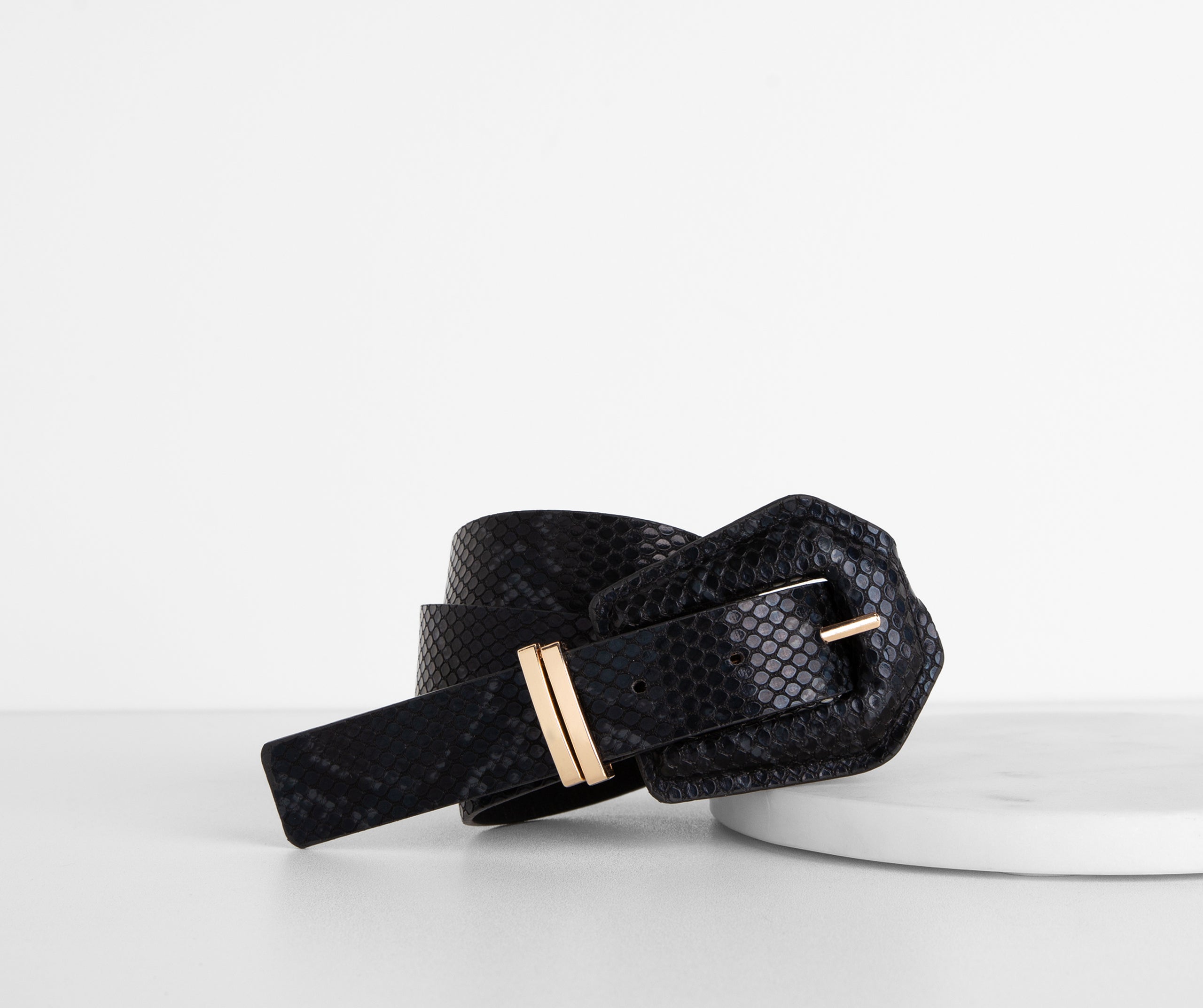 Textured Snake Belt