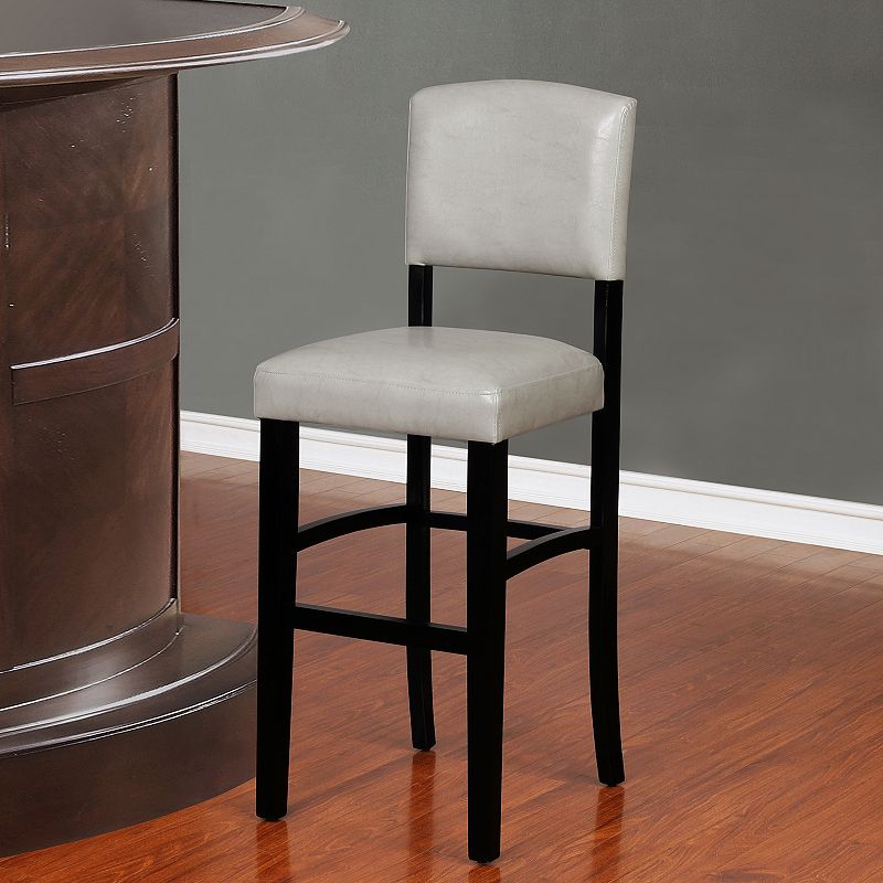 Linon Monaco Gray Bar Stool