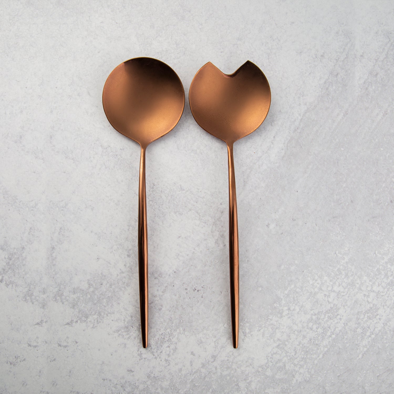 Gaze Copper Mirror 2-Piece Serve Set