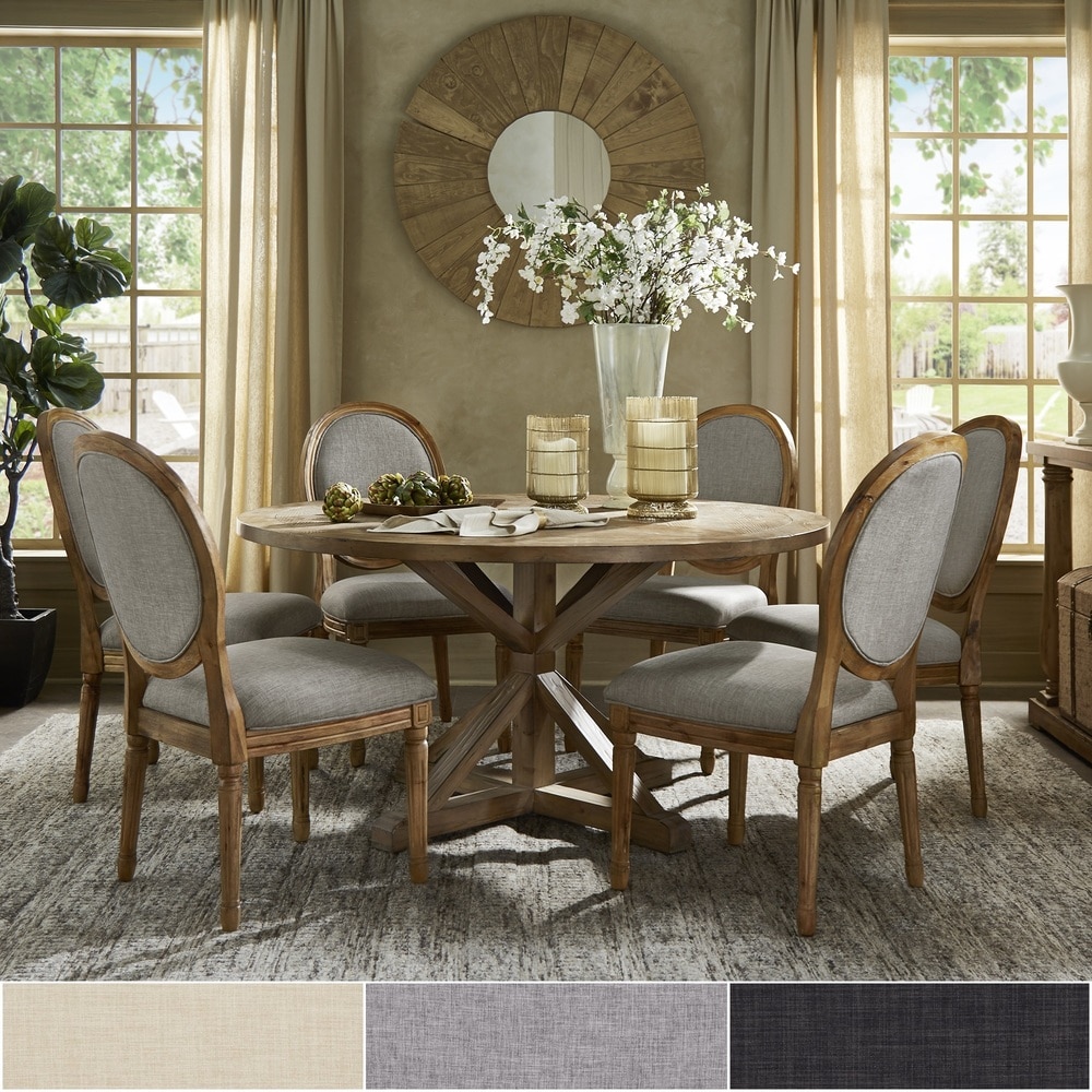 Deana Round Dining Set with Round Back Chairs by iNSPIRE Q Artisan