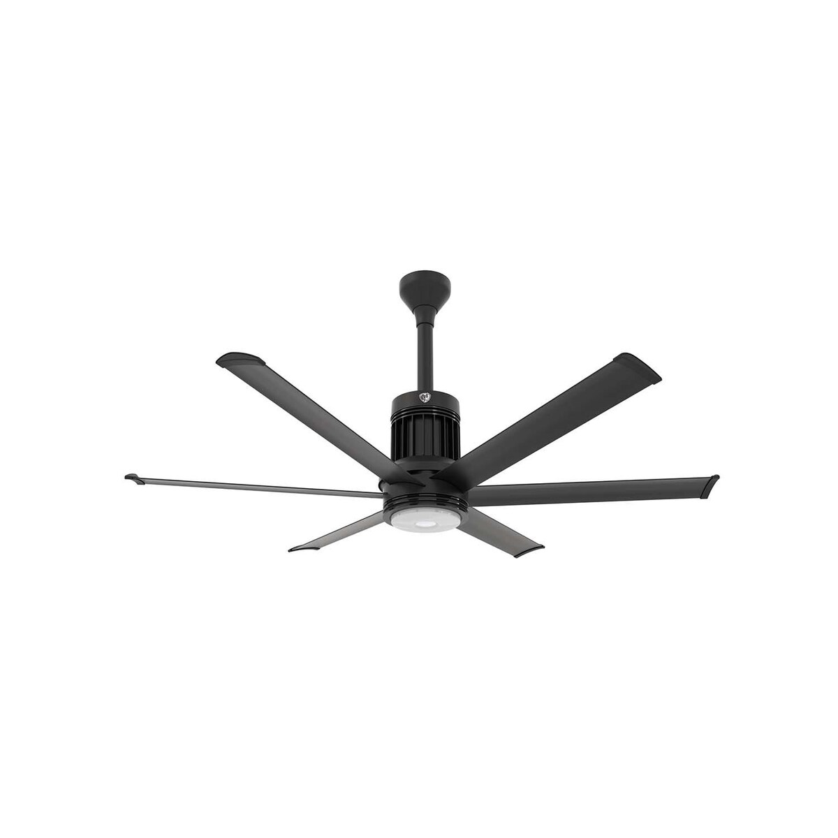 60-Inch i6 Ceiling Fan Universal Mount W/12-Inch Ext Tube and LED Black by Big Ass Fans