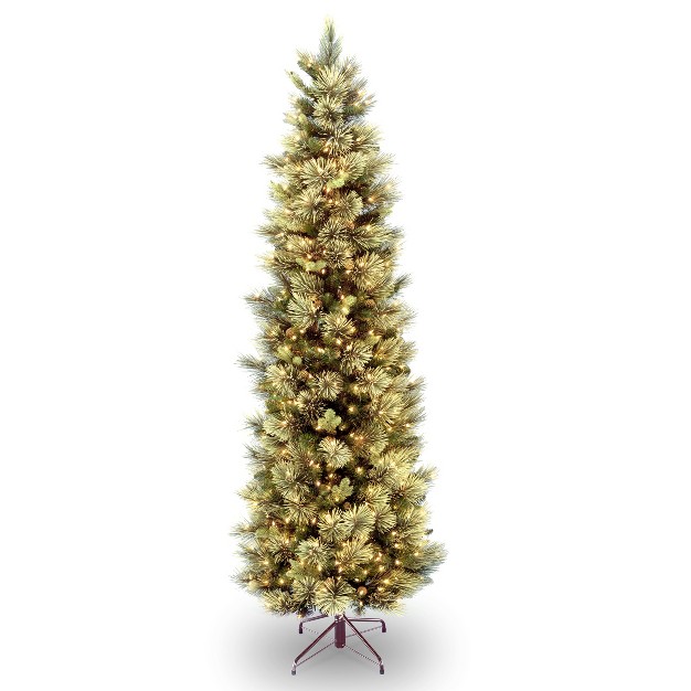 National Tree Company 6.5 Ft. Carolina Pine Slim Tree With Clear Lights