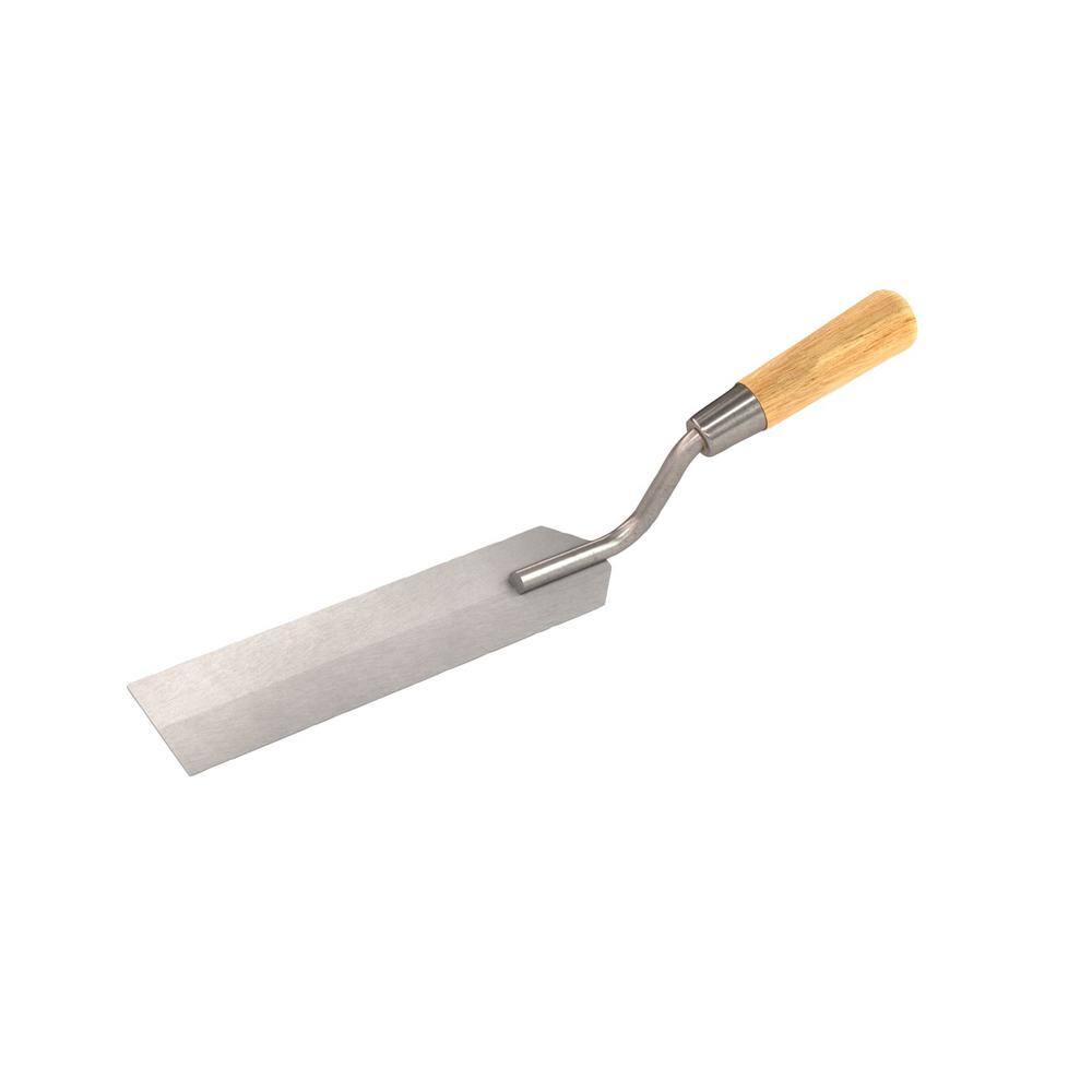 Bon Tool 5-12 in. x 2 in. Stainless Steel Margin Trowel - Wood Handle 13-305