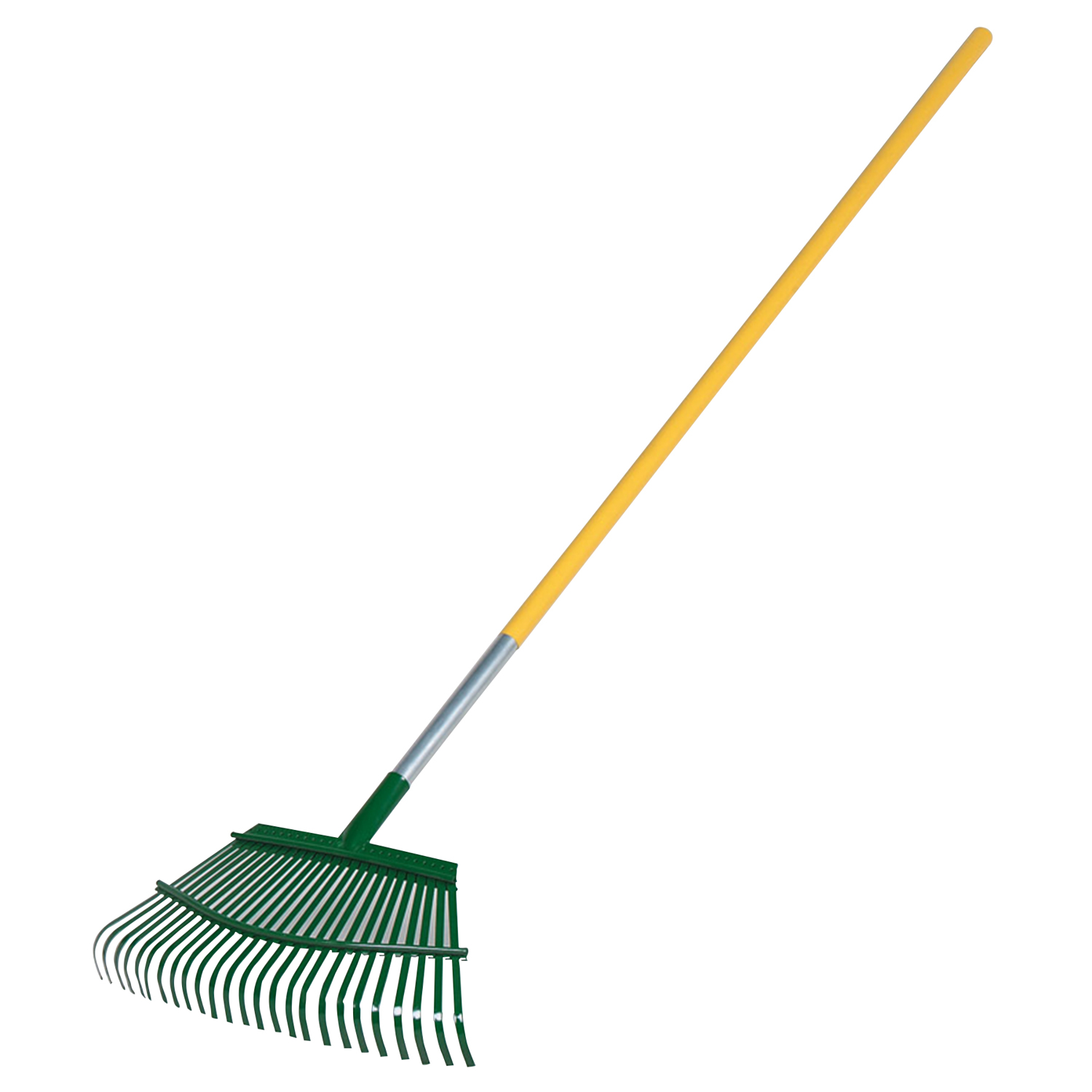 Flexrake 58 in. 25 Tine Steel Lawn Rake Aluminum Handle