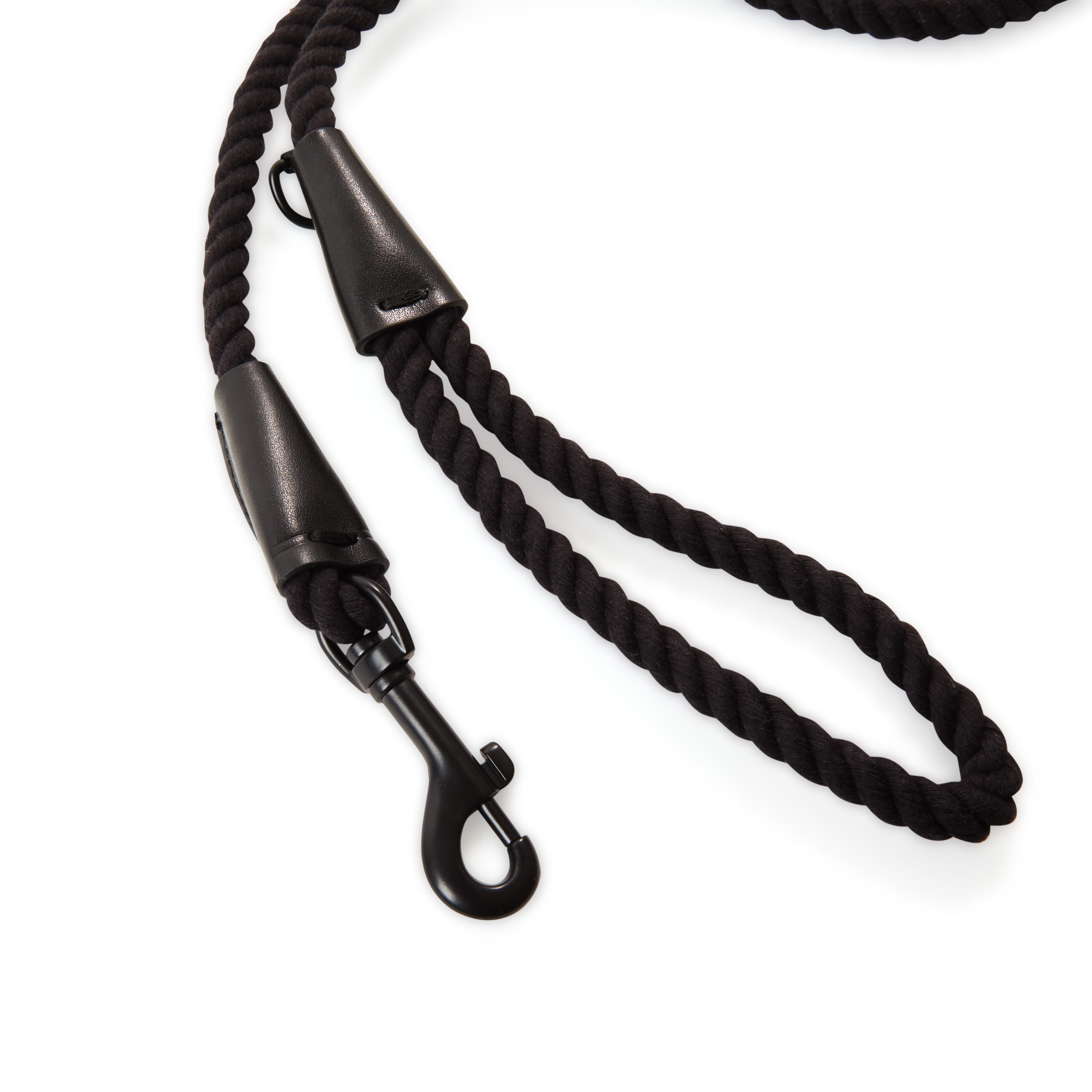 YOULY Black Rope Dog Leash， 5 ft.