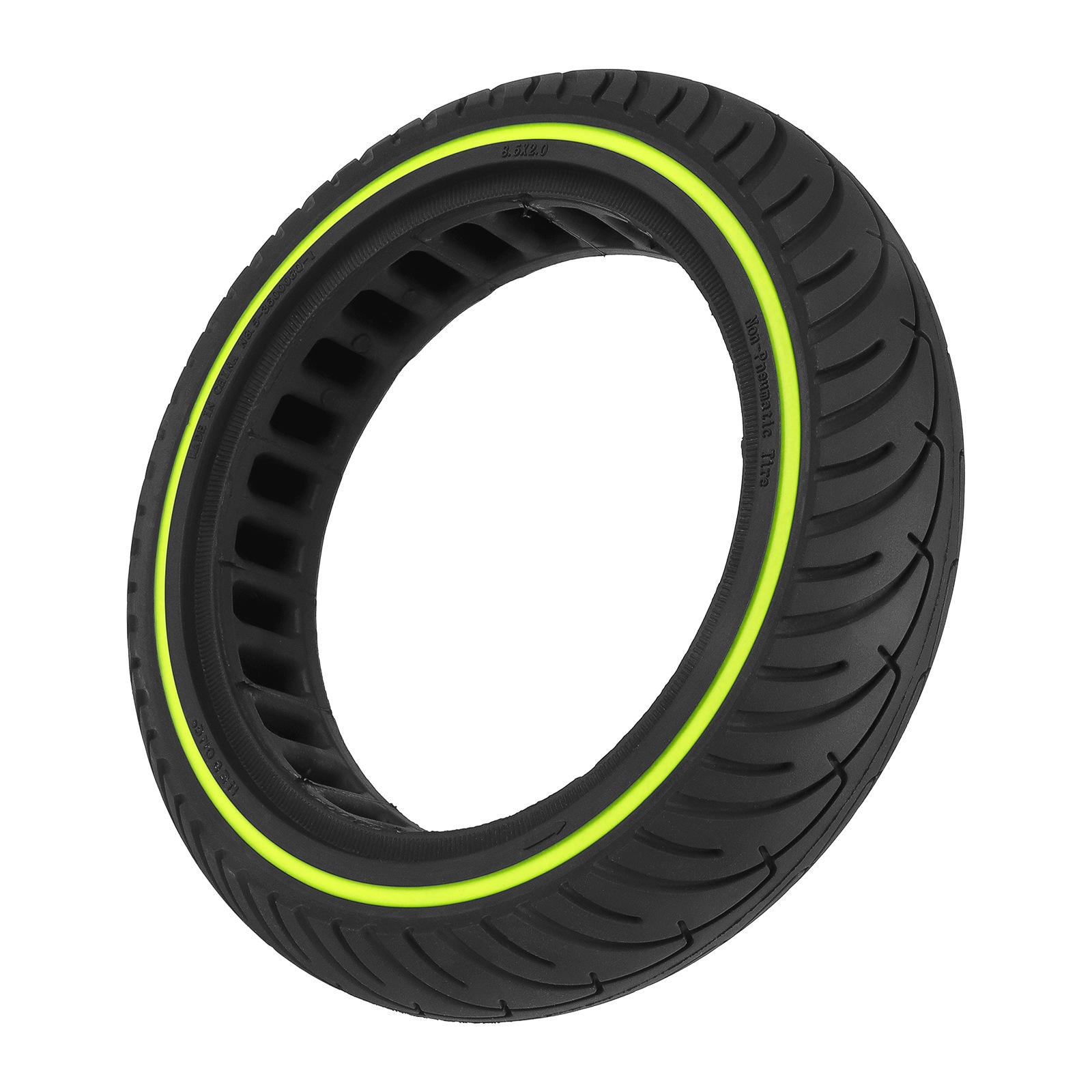 M365 electric scooter general 8 1/2X2 explosion proof tire 8.5 inch fluorescent green line inner hole wear resistant solid tire