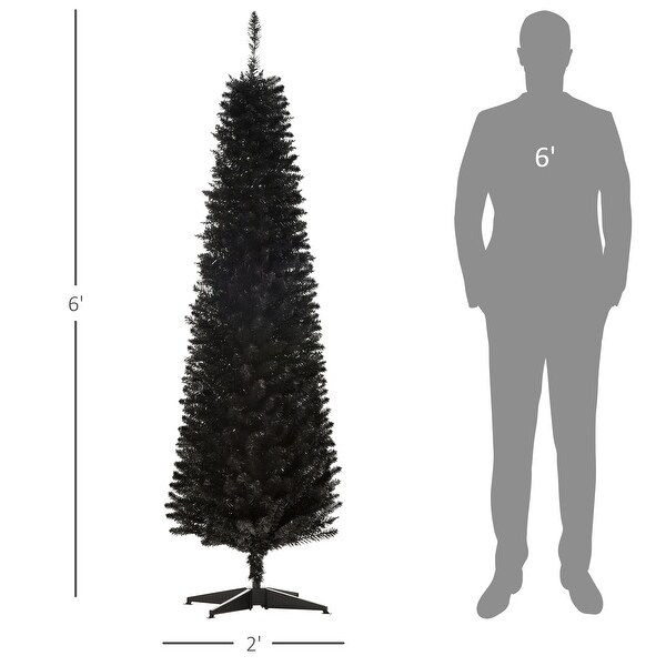 6Ft Artificial Pencil Christmas Tree