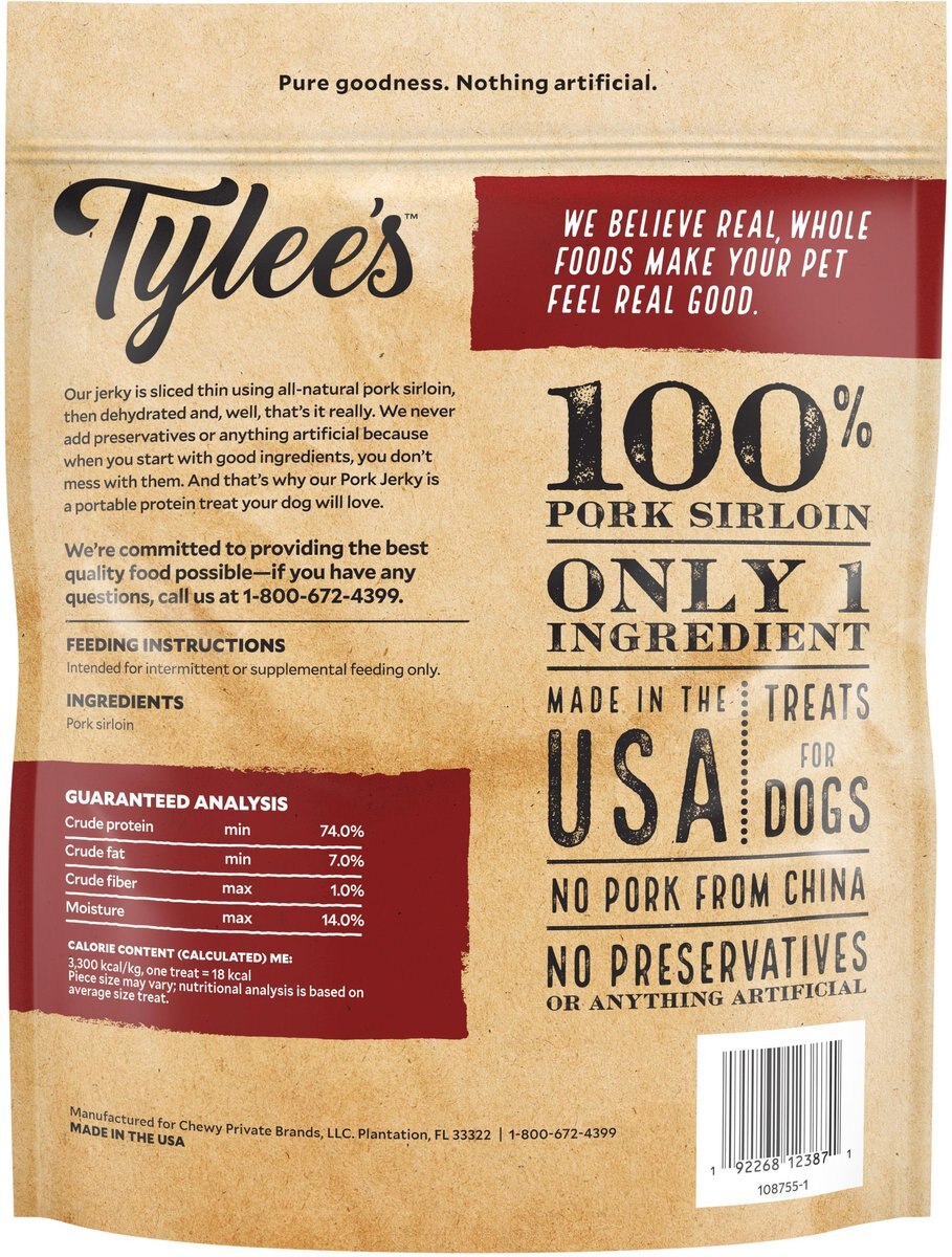 Tylee's Pork Jerky Dog Treats