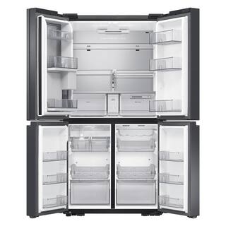  23 cu. ft 4-Door Family Hub French Door Smart Refrigerator in Fingerprint Resistant Black Stainless Steel Counter Depth RF23A9771SG