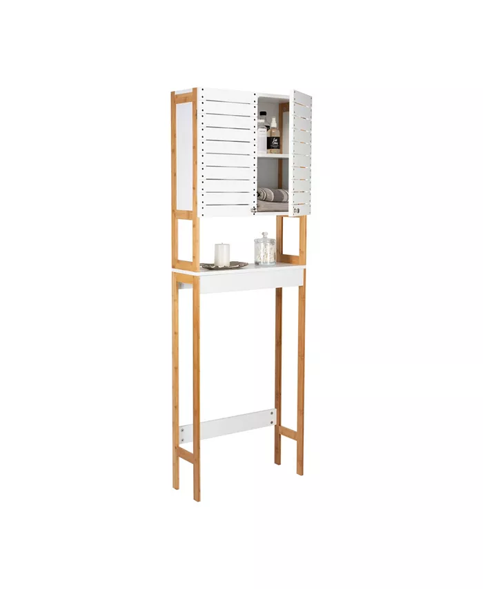 Neu Home 3 Shelf Over the Toilet Bamboo Space Saver Cabinet