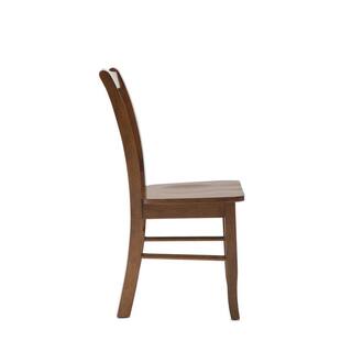 Boraam Walnut Shaker Wood Side Dining Chairs (Set of 2) 30636