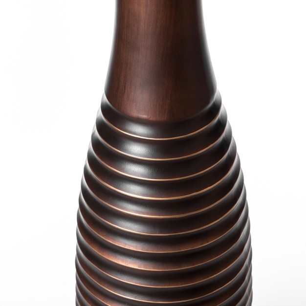 Uniquewise Decorative Conemporary Tall Trumpet Shape Floor Vase Brown