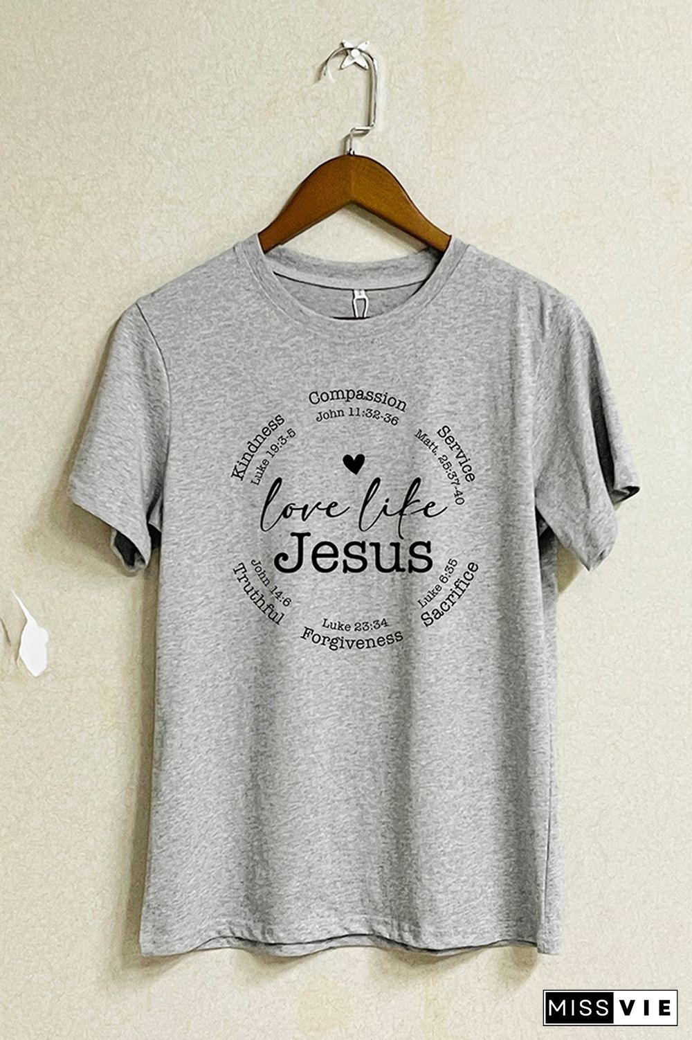 Love Like Jesus Short Sleeve Graphic Tee Wholesale