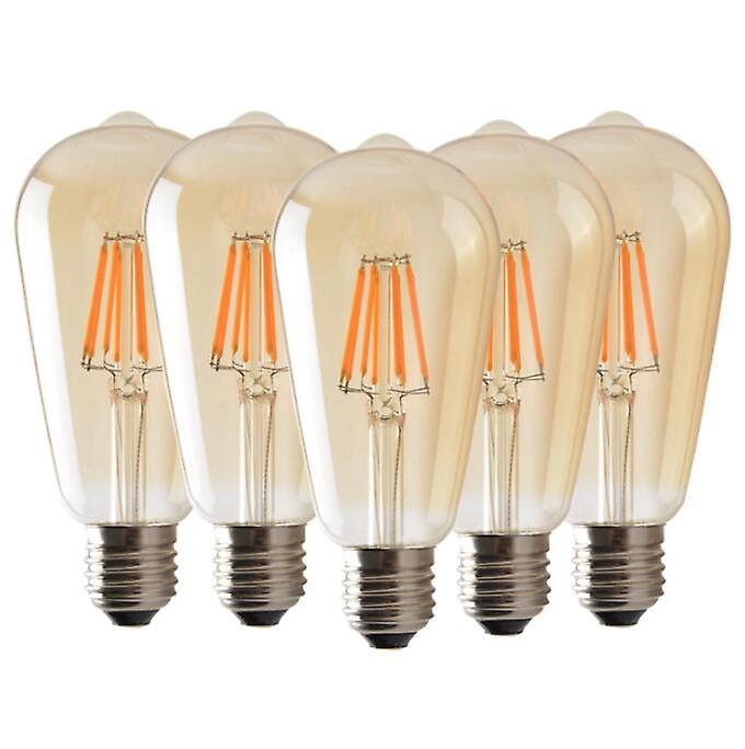 Dimmable St64 Vintage Led Bulb Light Set Of 6