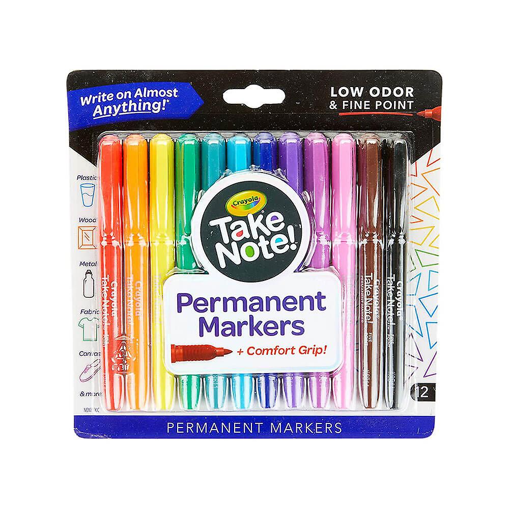 Crayola Take Note! Permanent Marker Assorted (12pk)