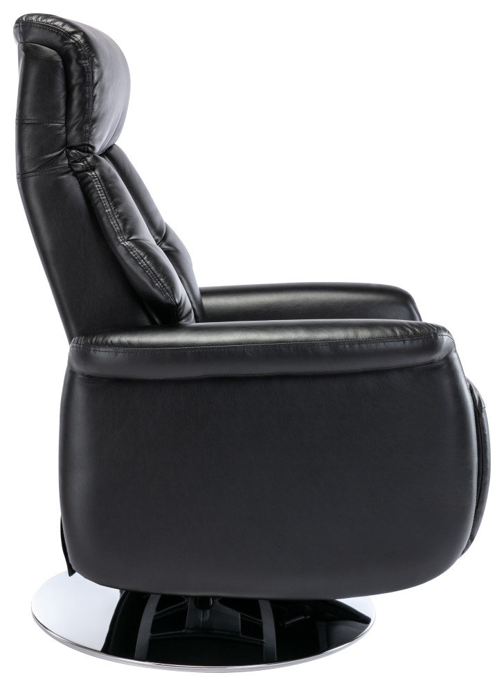 Orleans Recliner  Black Air Leather   Contemporary   Recliner Chairs   by Progressive Furniture  Houzz