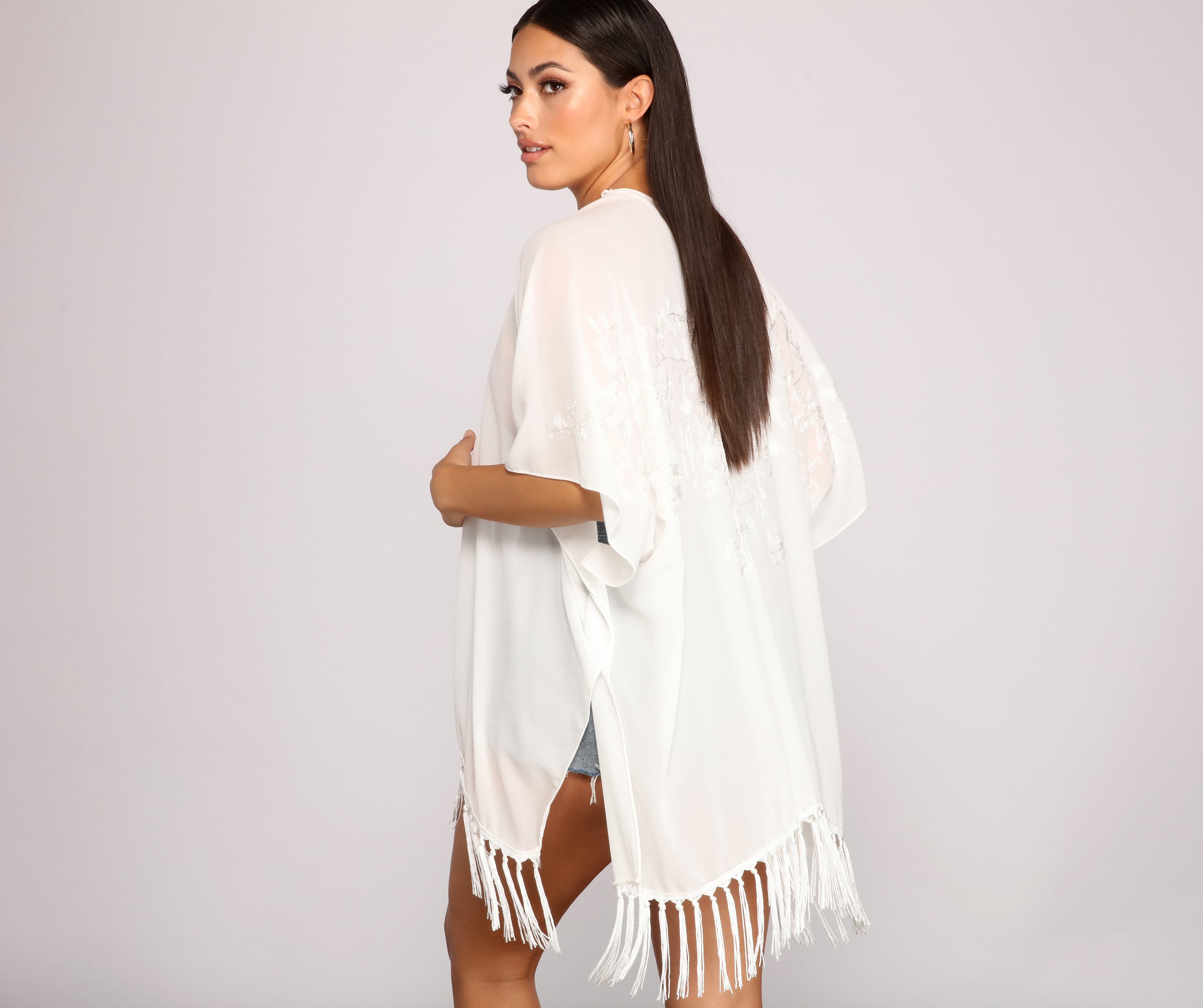 Ready For My Getaway Fringe Kimono