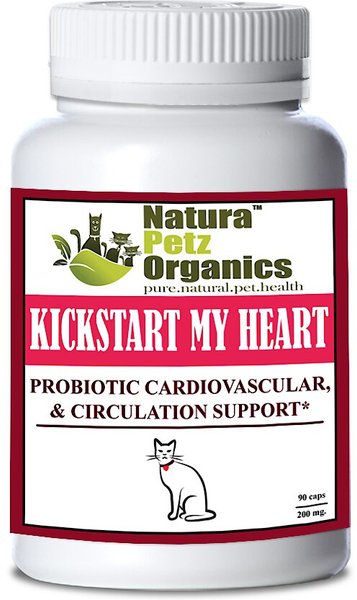 Natura Petz Organics Kick Start My Heart Cat Supplement， 90 count