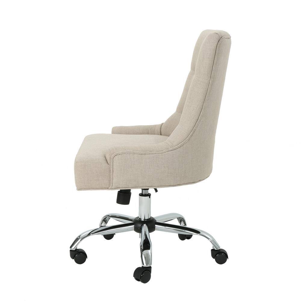 Noble House Americo Tufted Back Wheat Home Office Desk Chair 40966