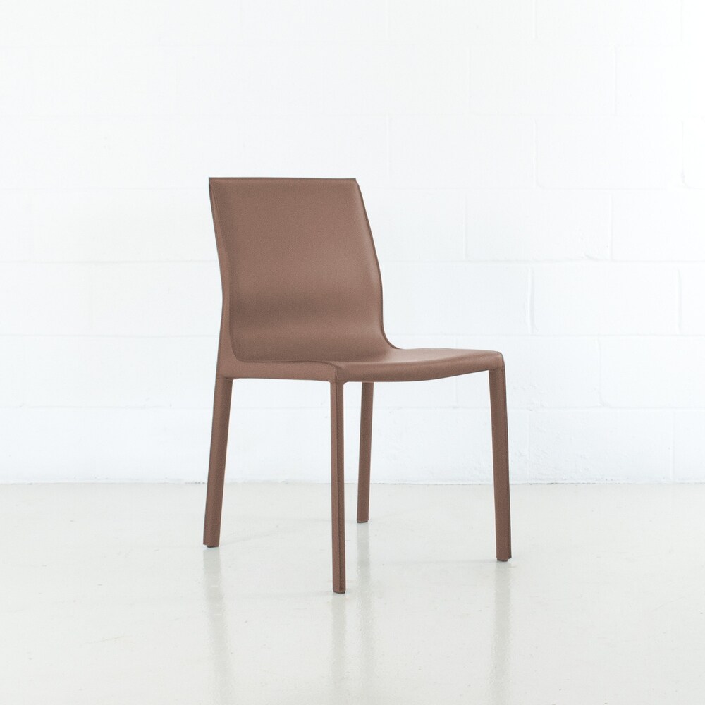 STAN Modern Leather Side Chair