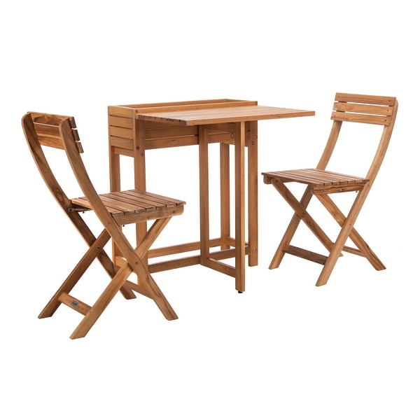 SAFAVIEH Outdoor Living Walten Flower Shelf 3pc Bistro Set