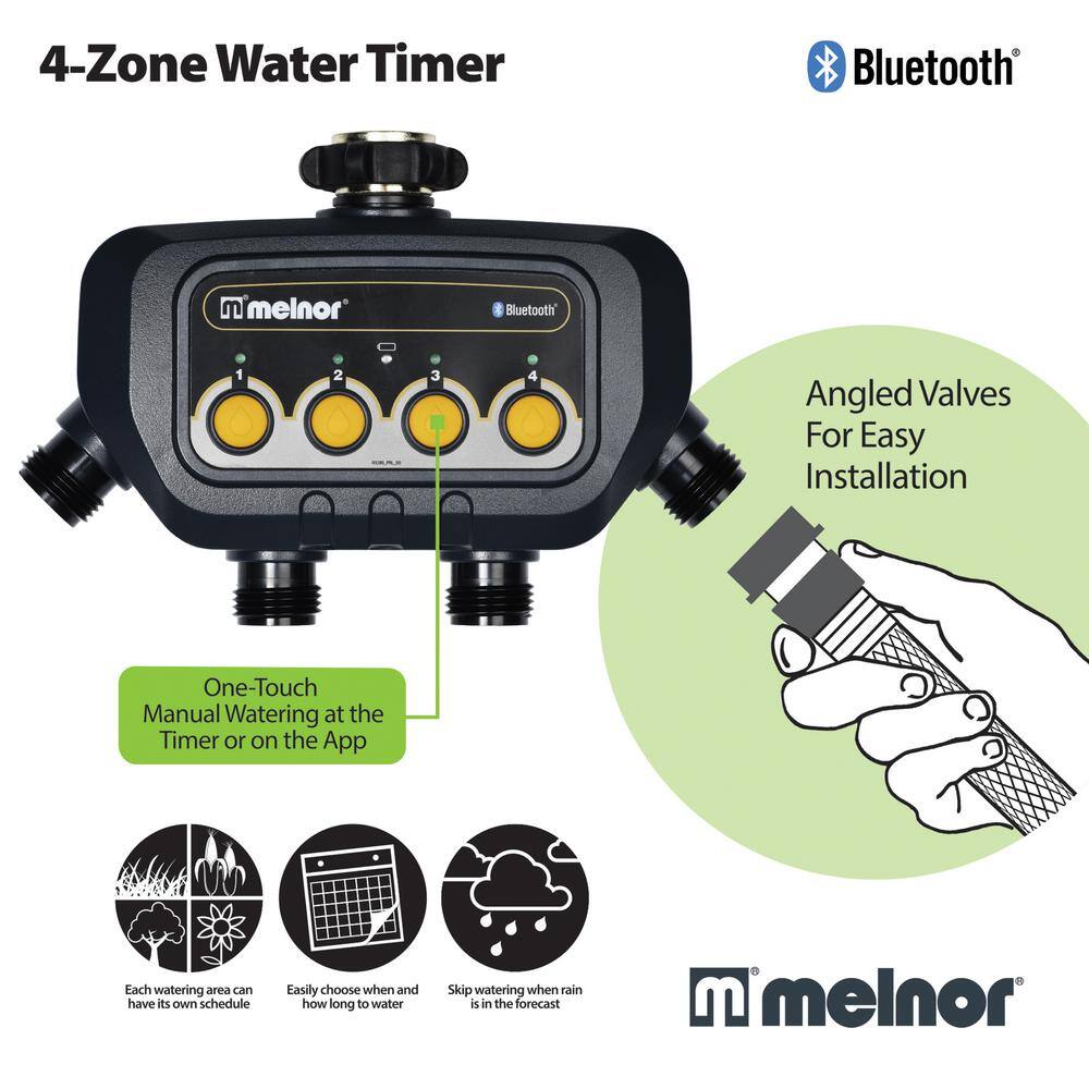 Melnor 4-Zone Bluetooth Water Timer 93280