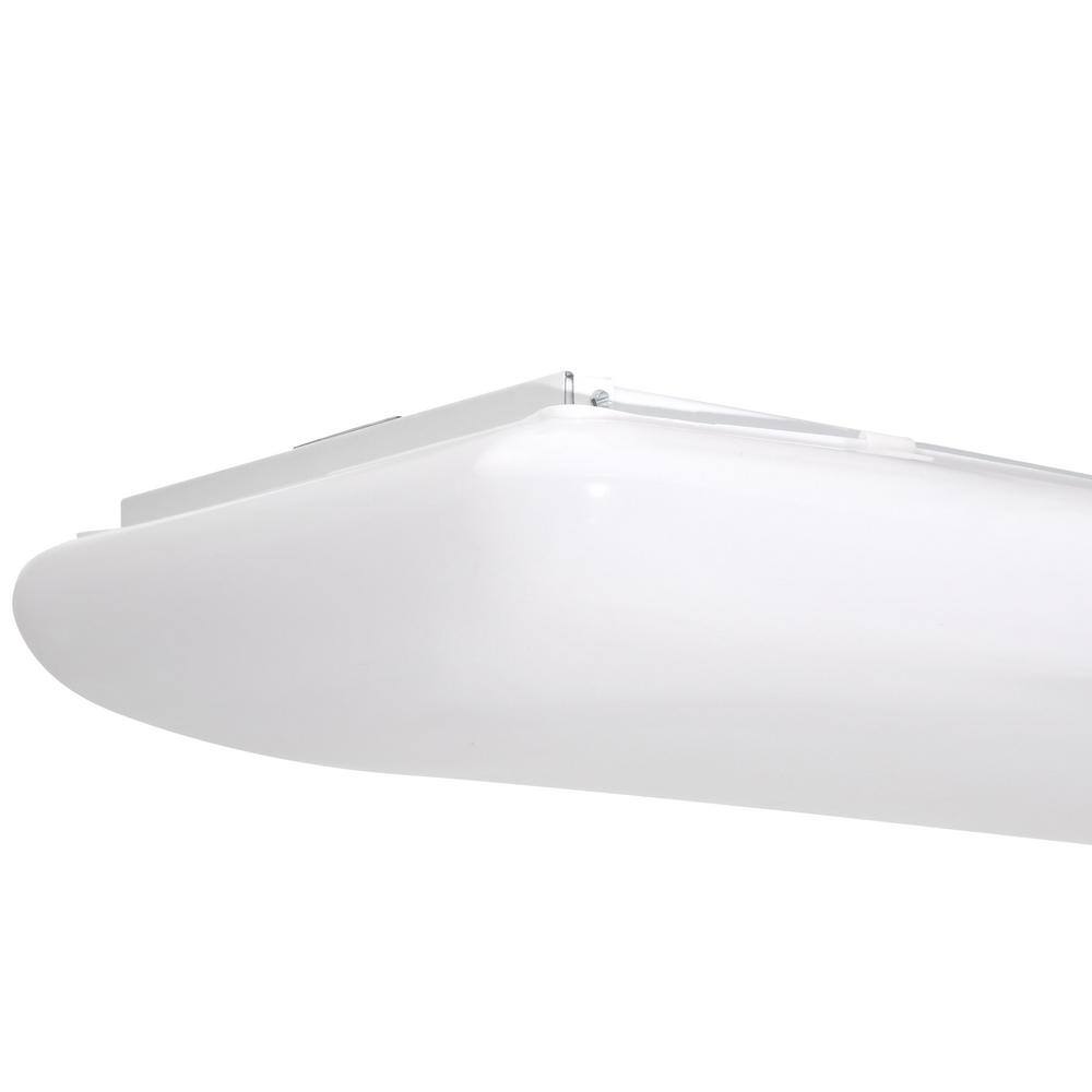 Lithonia Lighting 4-Light White Fluorescent Ceiling Light 10642RE