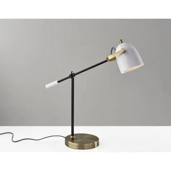 Carson Carrington Ylikainuu Antique Brass Desk Lamp