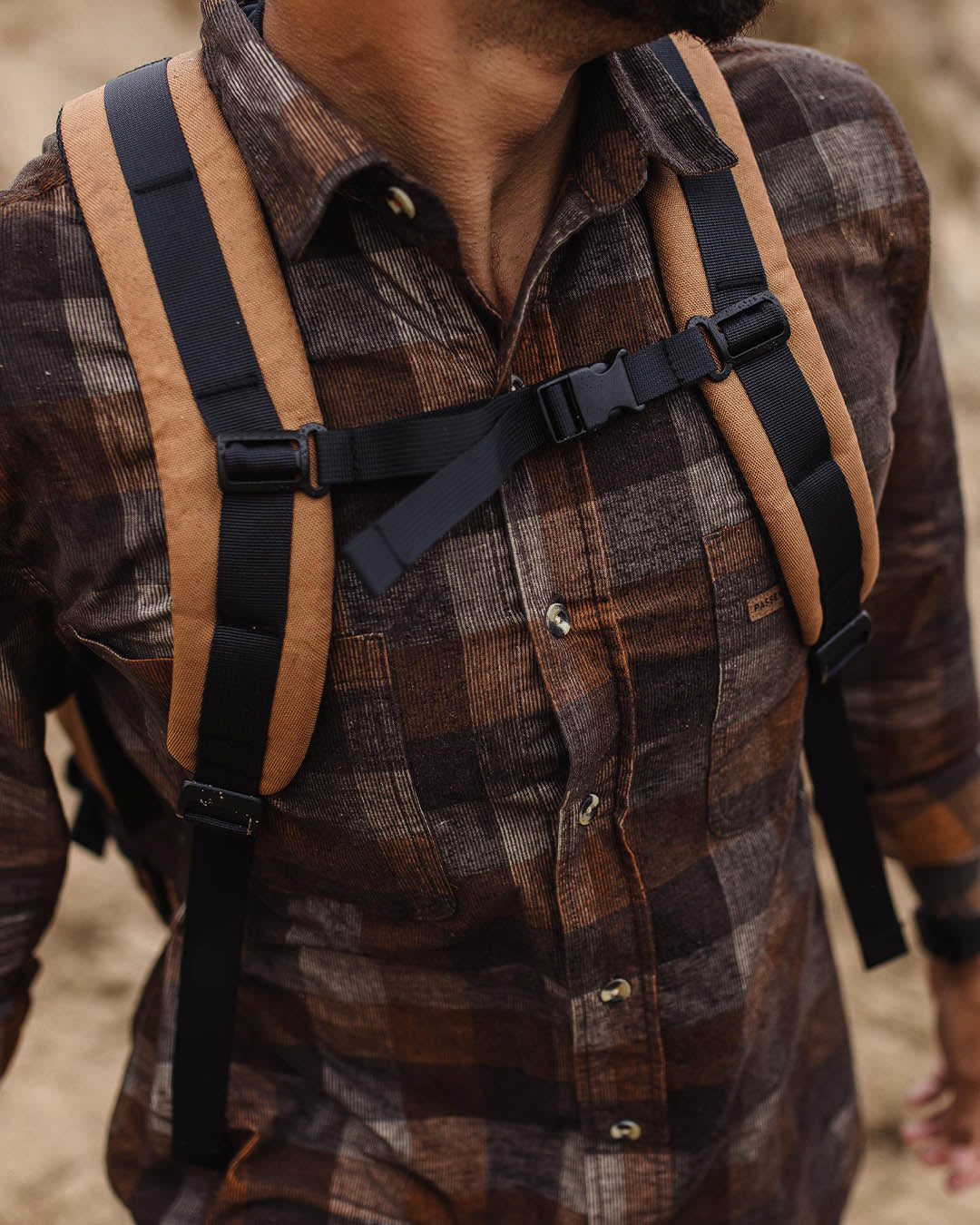 Backcountry Cord Check Shirt - Chinchilla Brown