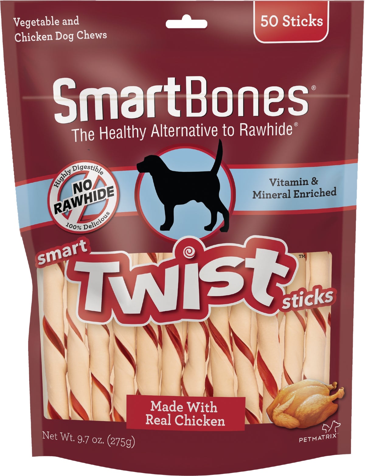 SmartBone Twist Sticks Chew 50-Pack