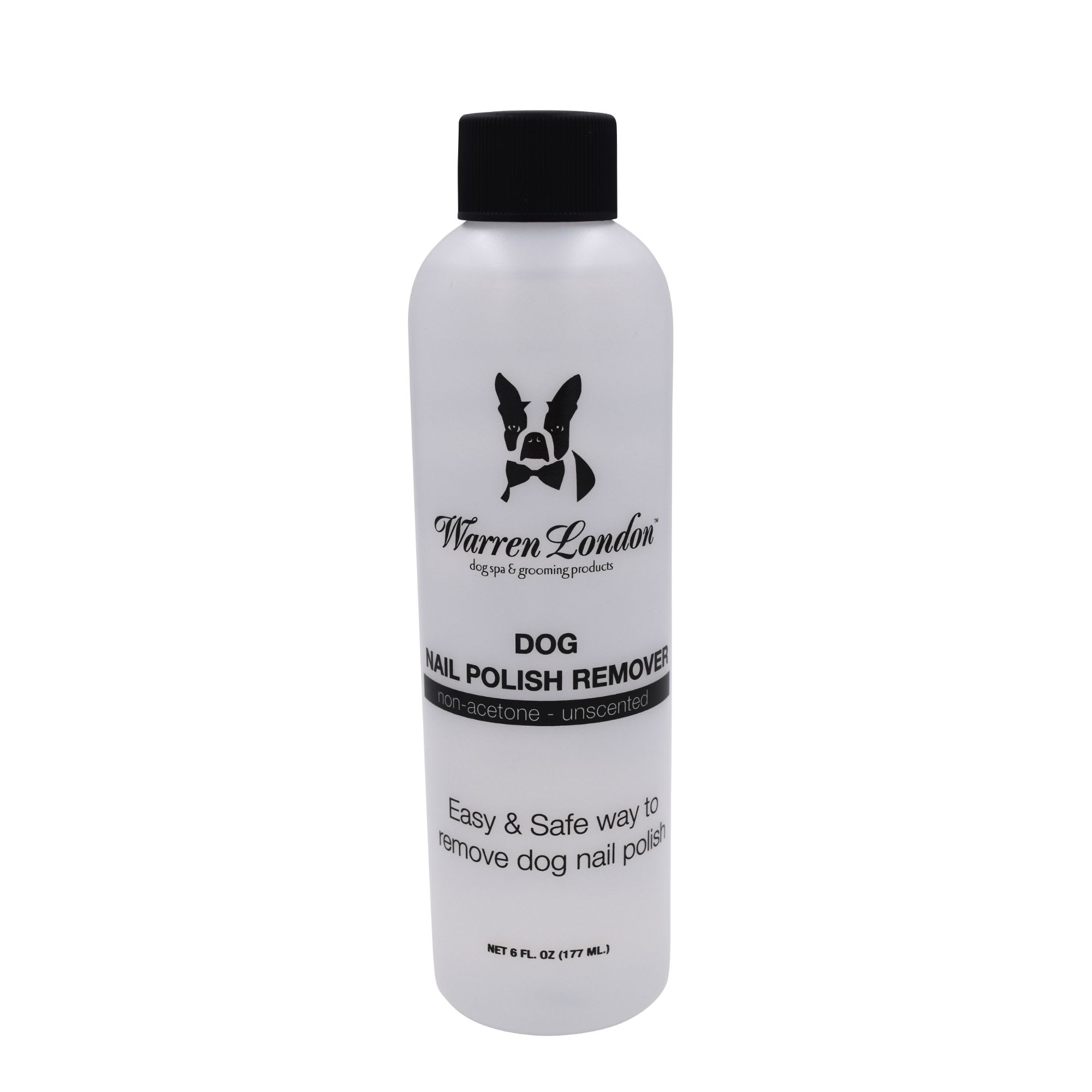 WARREN LONDON Dog Nail Polish Remover with Non Acetone Formula， 6 fl. oz.