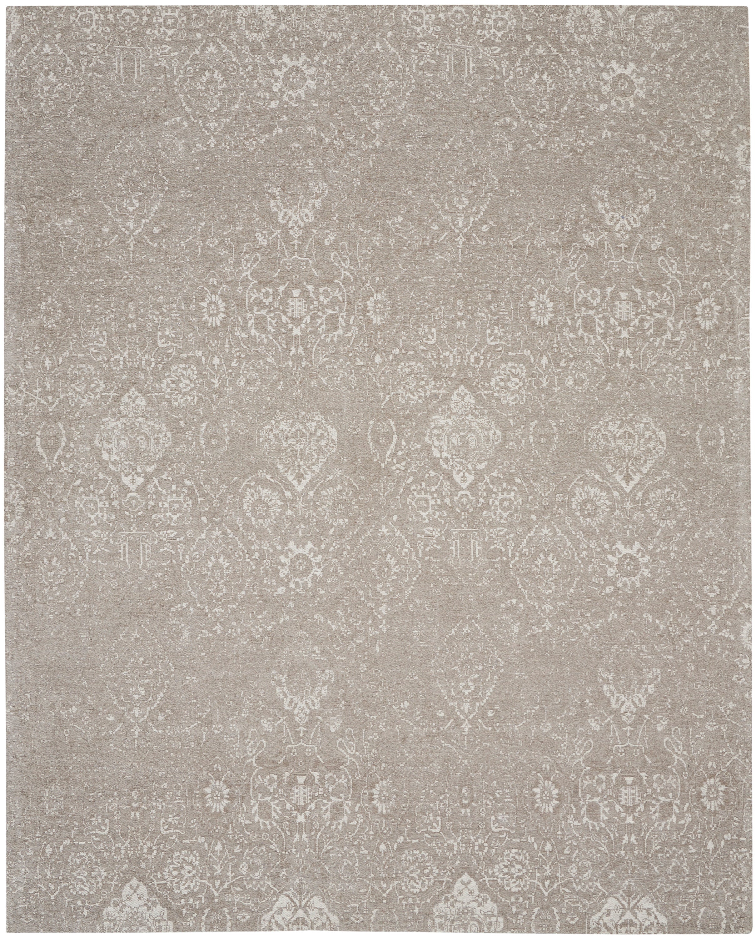 Damask Light Grey Rug