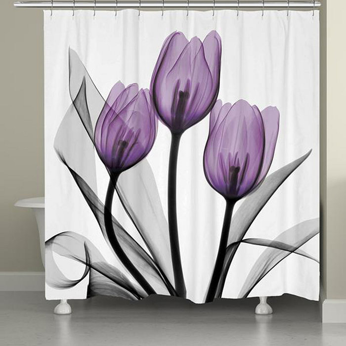 Laural Home Tulips Shower Curtain